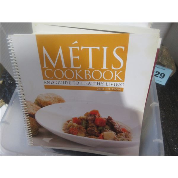 BOX C/W ASSORTED COOKBOOKS