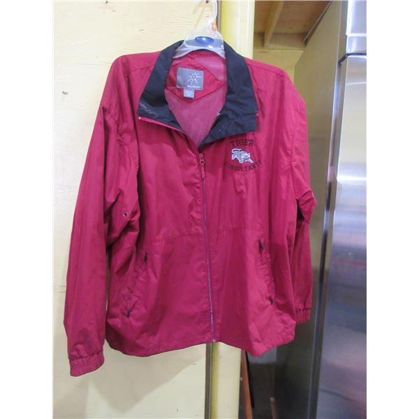 2 - MEN'S WINDBREAKER JACKETS (RED & PURPLE) (SIZE XL)
