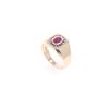 Image 1 : Elegant Ruby & Diamond 14k Yellow Gold Ring
