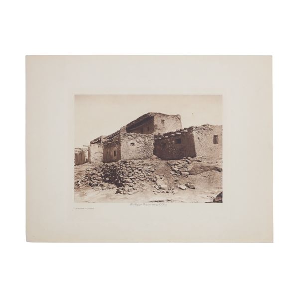 Edward S. Curtis "Laguna Houses" Photogravure 1925