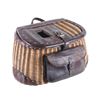 Image 2 : McMonies Model 60 Size 5 Leather Creel 20th C.