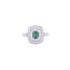Image 2 : GIA Color Change Alexandrite VS1 Diamond Plat Ring