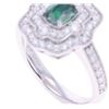 Image 3 : GIA Color Change Alexandrite VS1 Diamond Plat Ring