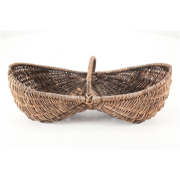 Ca. 1890-1910 Fine French Rattan Wicker Basket