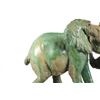Image 3 : Hand Carved Verdite Mother & Baby Elephant 20th C.