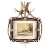 Image 1 : 19th C. Ockert's Jagd-Album & Antler Frame Carved