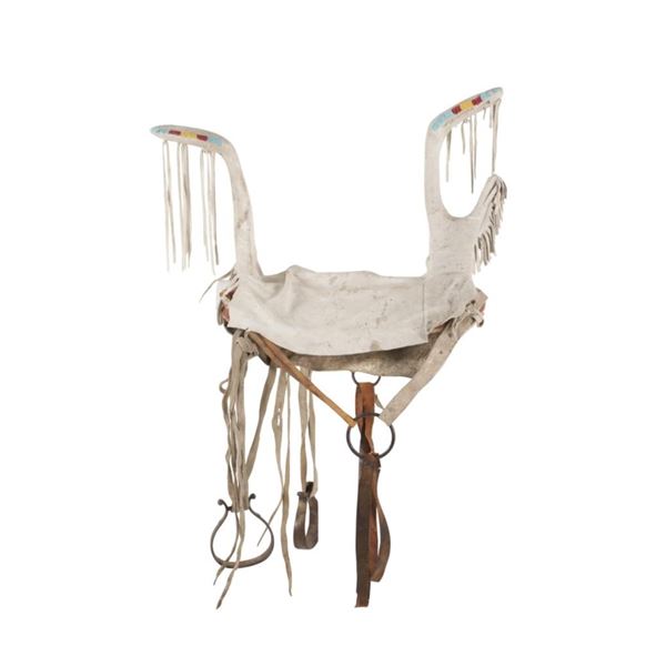 Ca. 1880 Crow Apsaalooke Beaded Saddle