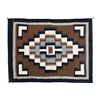 Image 2 : Navajo Two Grey Hills Wool Rug c. 1950's