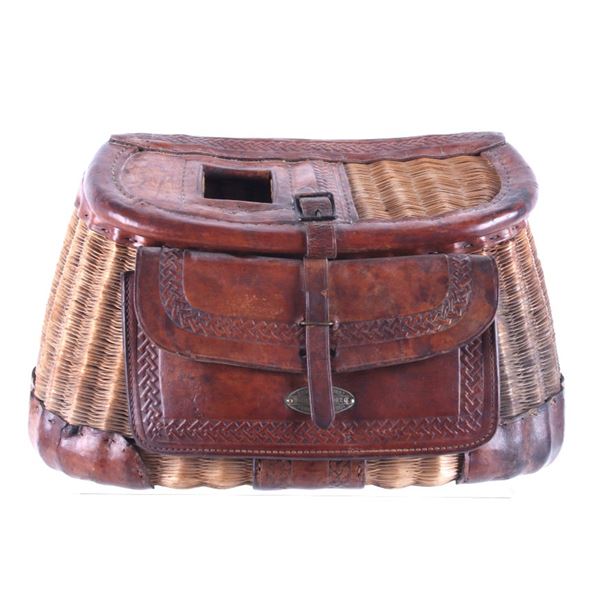 Rare George Lawrence Co. Model 4 AP Fishing Creel