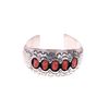 Image 1 : Navajo Pauline Benally Sterling Shadowbox Cuff