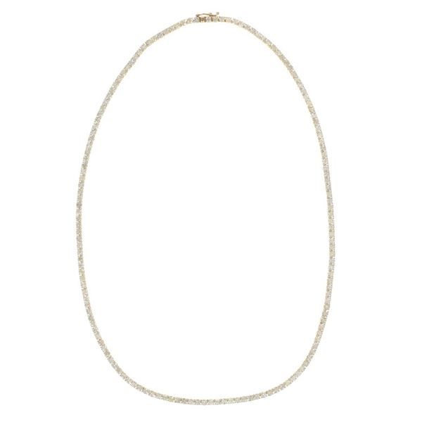 11.51ct Diamond & 14k Yellow Gold Necklace