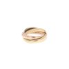 Image 1 : Cartier 18k Tri Color Gold "Trinity" Triple Ring