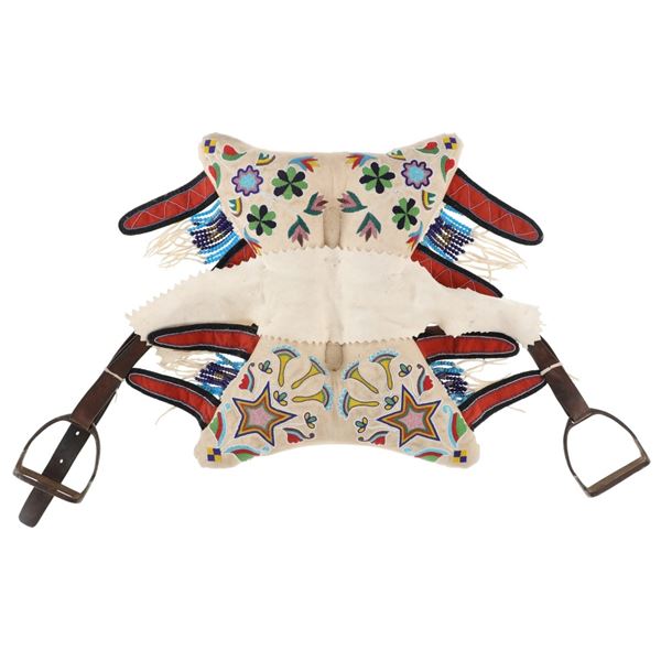 Rare Plains Sarcee Beaded Pad Saddle - Tsuut'ina