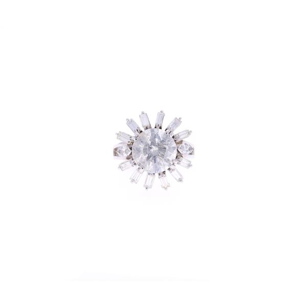 Opulent 4.16ct VS2 Diamond & Platinum Ring