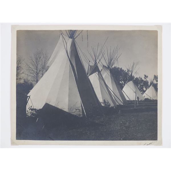 Richard Throssel (1882-1933) Crow Tipi Signed