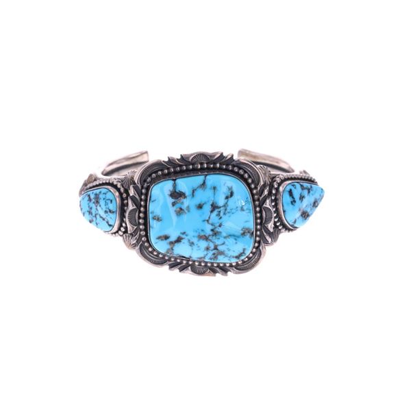 Navajo Dale Sleeping Beauty Turquoise Bracelet