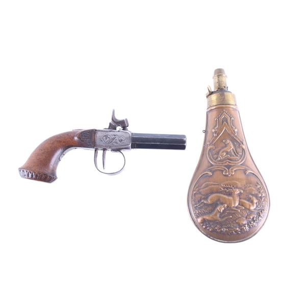 Center Hammer Single Shot Percussion Cap Pistol