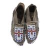 Image 1 : Ca. 1870 Crow Beaded Buffalo Moccasins ex-Cowan's