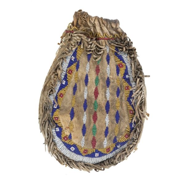 1870 Sioux Quilled & Beaded Tobacco Bag ex-Museum