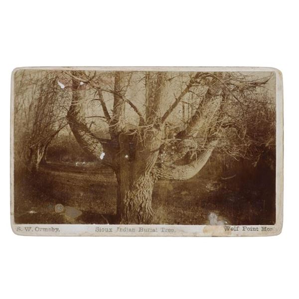 S.W Ormsby Sioux Burial Photo Wolf Point, MT