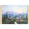 Image 2 : Thomas Kinkade Tipi's on the Rockies Signed Canvas