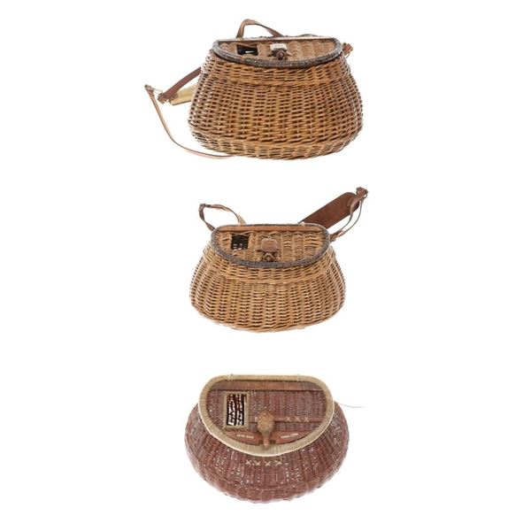 Rare Antique Turtle Trade Mark Fishing Creels