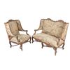 Image 3 : 18th C. Louis XV Fauteuil Salon Two Piece Suite