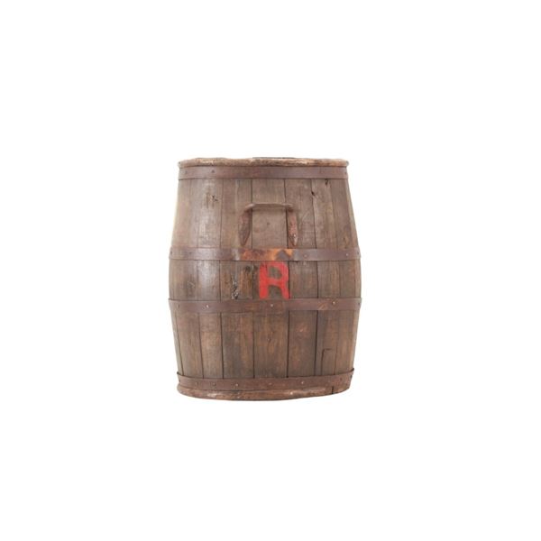 19th C. Whiskey Distillery Oak Barrel Batch B-9