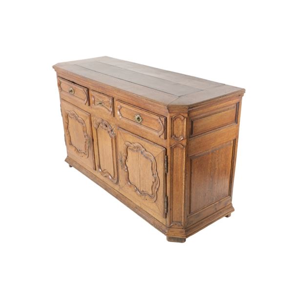 Rare 18th Century Louis XV Oak Buffet