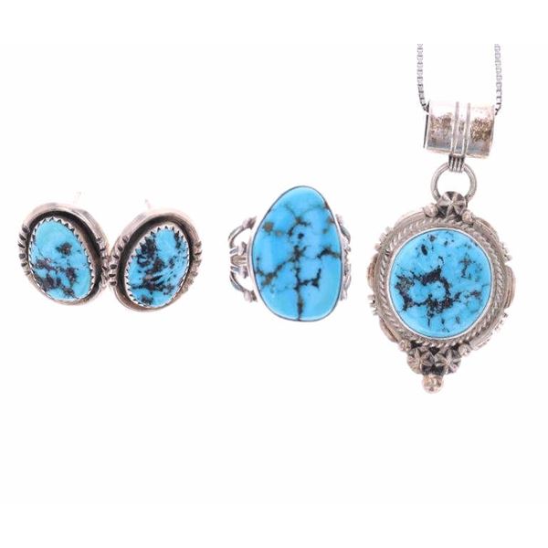 Navajo Sterling Silver Sleeping Beauty Jewelry