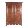 Image 2 : 18th Cen. Louis XV French Carved Walnut Armoire
