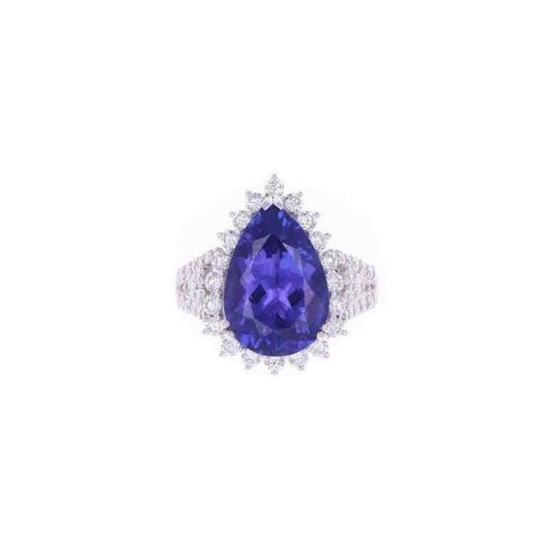 GIA AAA Tanzanite VS1 Diamond & Platinum Ring