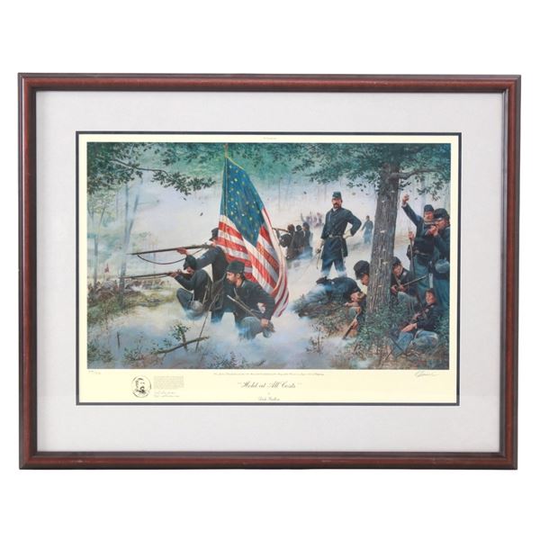 Dale Gallon Lim. Ed. Print "Hold At All Cost" 1991