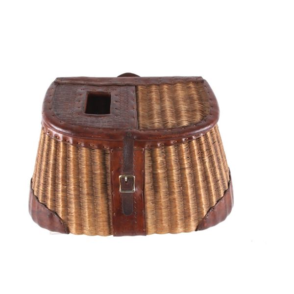 Joseph Schnell Leather & Willow Fishing Creel