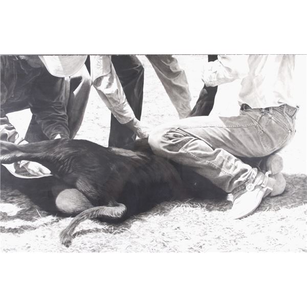 Rox Corbett (1956-) Fine Original Cowboy Charcoal