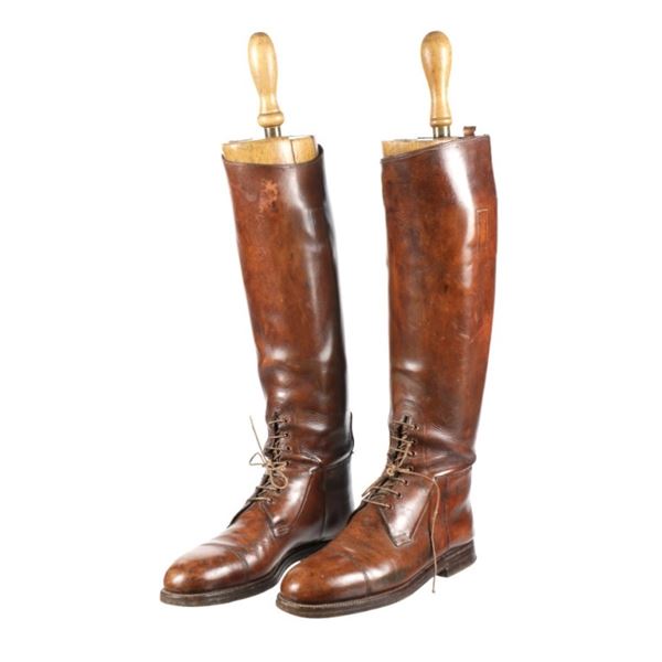 Rare Tom Hill Leather Riding Boots 1920s-1950s