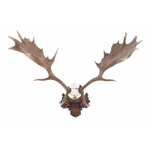 19th C. Eckartsau Castle & Budapest Medal Mount