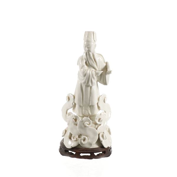 Blanc De Chine Porcelain Sculpture Early 20th C