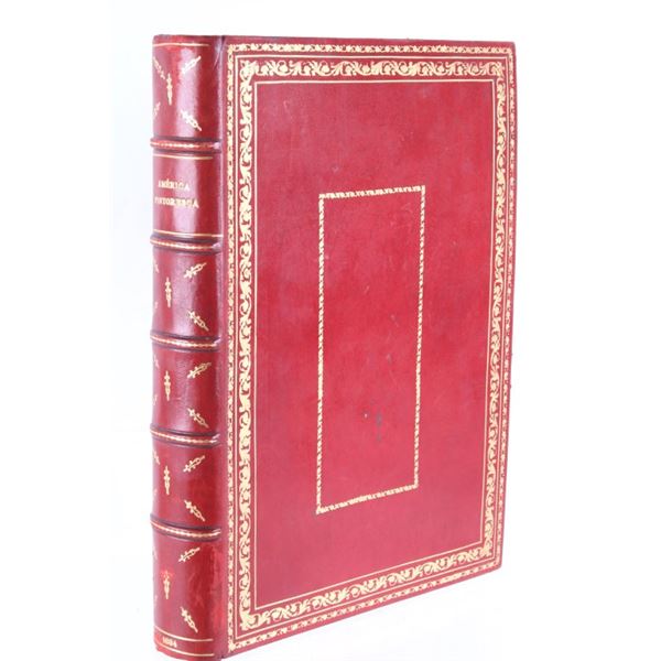 Ca. 1884 American Frontier Leather Bound Book