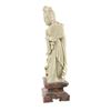 Image 6 : Quan Yin Carved Soapstone & Marble Base Sculpture