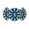 Image 1 : Old Pawn Navajo Petit Point Turquoise Bracelet