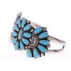 Image 2 : Old Pawn Navajo Petit Point Turquoise Bracelet