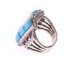 Image 4 : Navajo Sterling, Turquoise & Mother of Pearl Ring