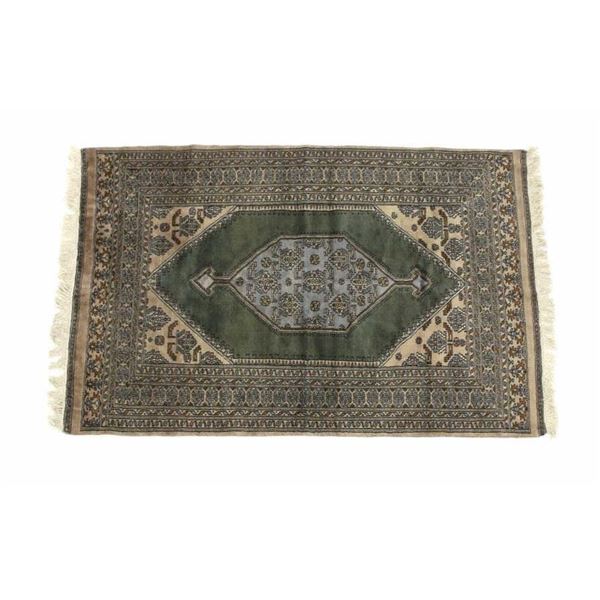 Persian Kashan Hand-Knotted Wool Rug 1950's