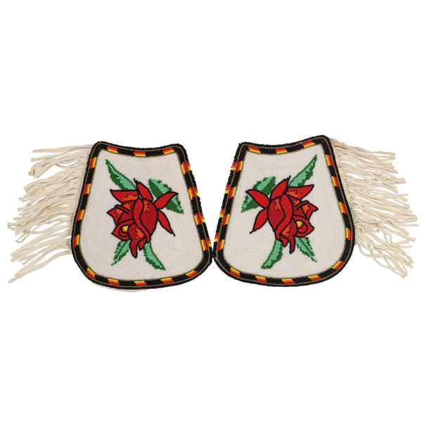 Montana Crow Old Pawn Beaded Men's Gauntlets