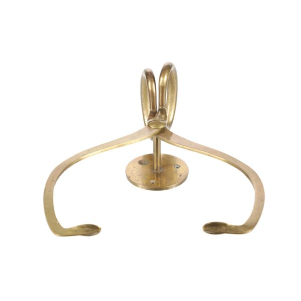 Ca. 1890-1920's Brass Mounted Ice Tongs