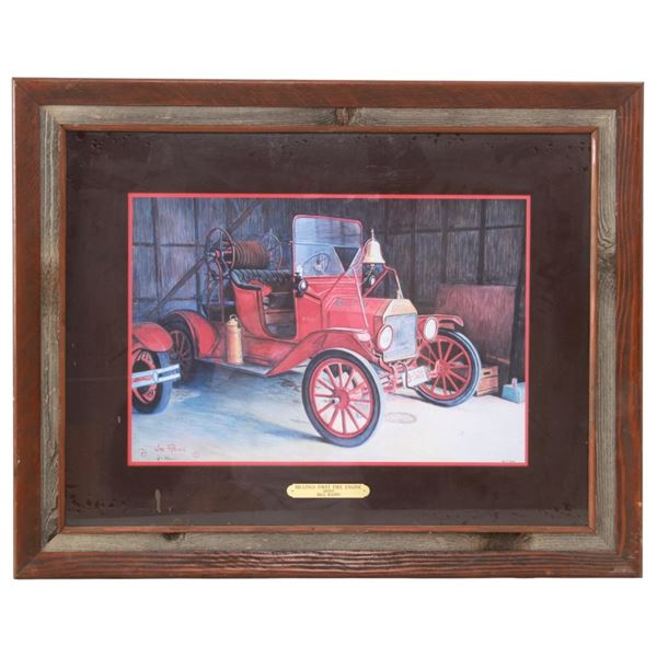 William (Bill) Rain Lim. Ed. MT Fire Engine Print