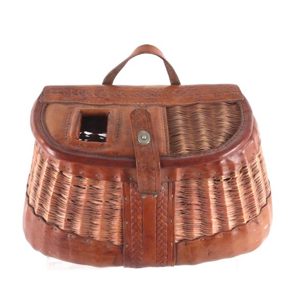 Ca. 1940 A.E. Nelson Leather Co. Fishing Creel