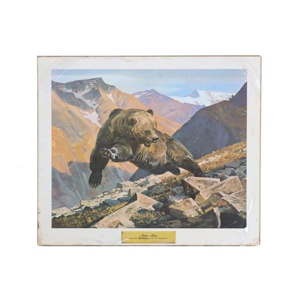 Remington Game Art Collection Print  Near Miss 