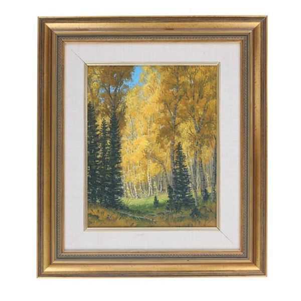 Jim Dick Original Oil On Canvas Late 20th C.